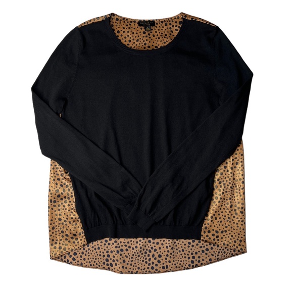 Current Air for Anthropologie Cheetah Pullover Size Small - Picture 3 of 9
